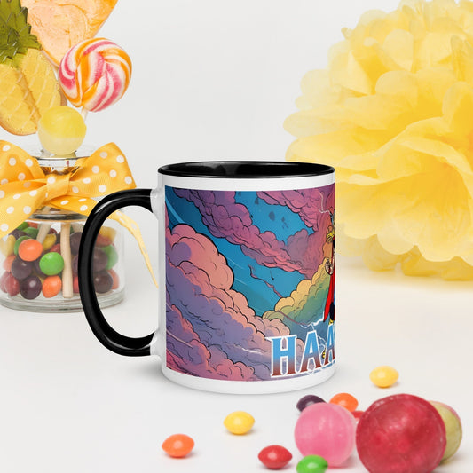 Erling Haaland Thor Avenger Manchester City Funny Football/ Soccer Meme Mug with Color Inside Mugs Avengers Erling Haaland Football Manchester City Thor Next Cult Brand