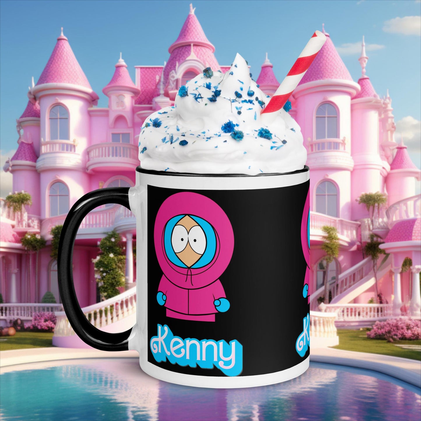 Kenny McCormick Ken Ryan Gosling Barbie South Park Kenny Mug with Color Inside Black Mugs Barbie Ken Kenny Movies South Park TV Shows Next Cult Brand