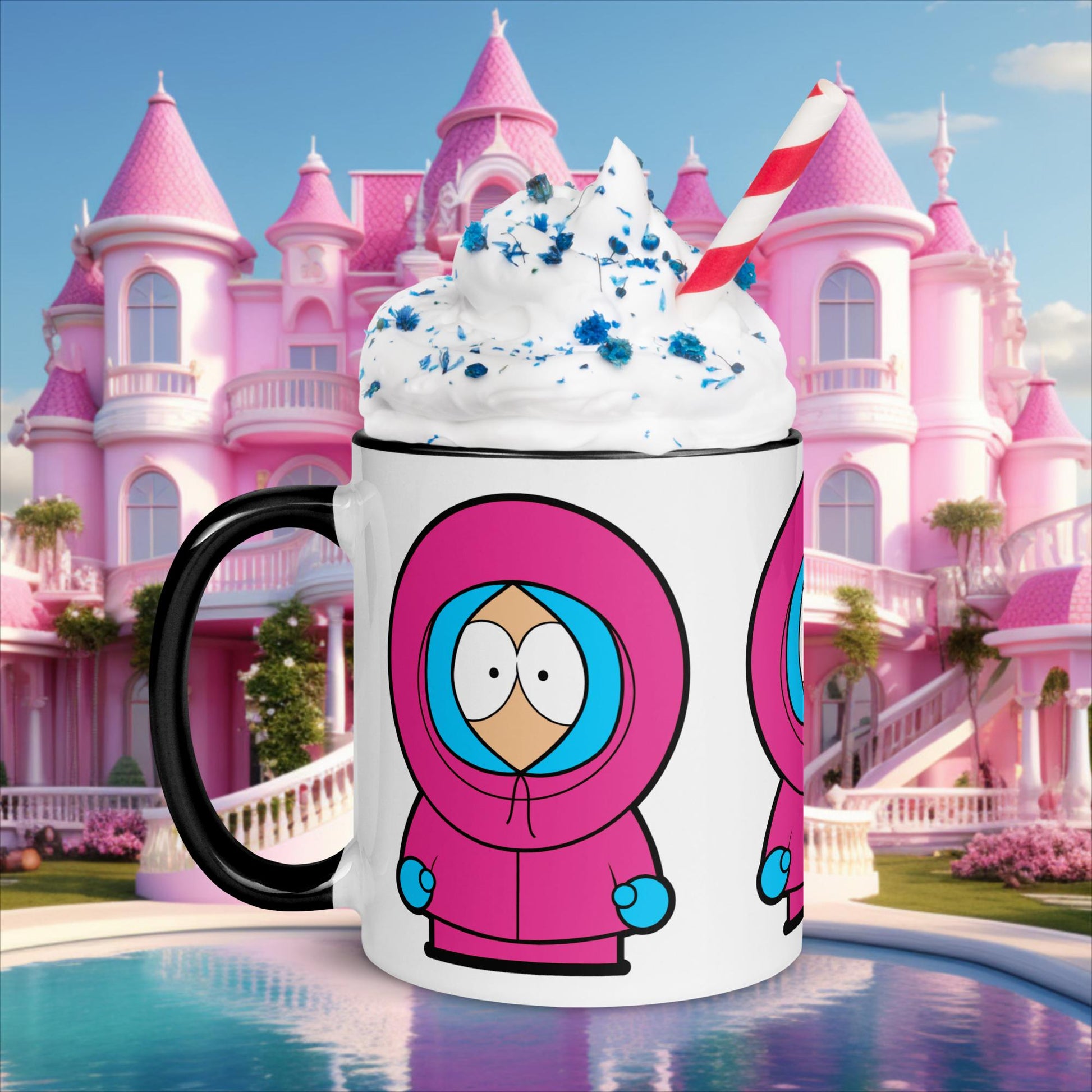 Kenny McCormick Ken Ryan Gosling Barbie South Park Kenny Mug with Color Inside Black Mugs Barbie Ken Kenny Movies South Park TV Shows Next Cult Brand