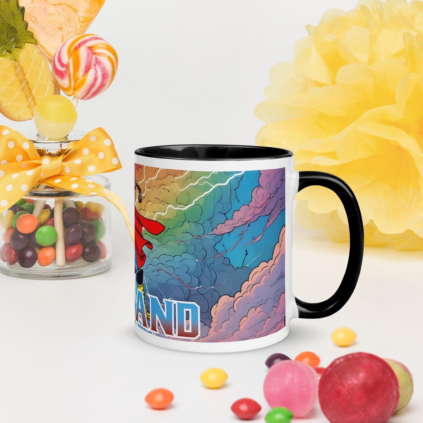 Erling Haaland Thor Avenger Manchester City Funny Football/ Soccer Meme Mug with Color Inside Mugs Erling Haaland Football Manchester City Thor Next Cult Brand