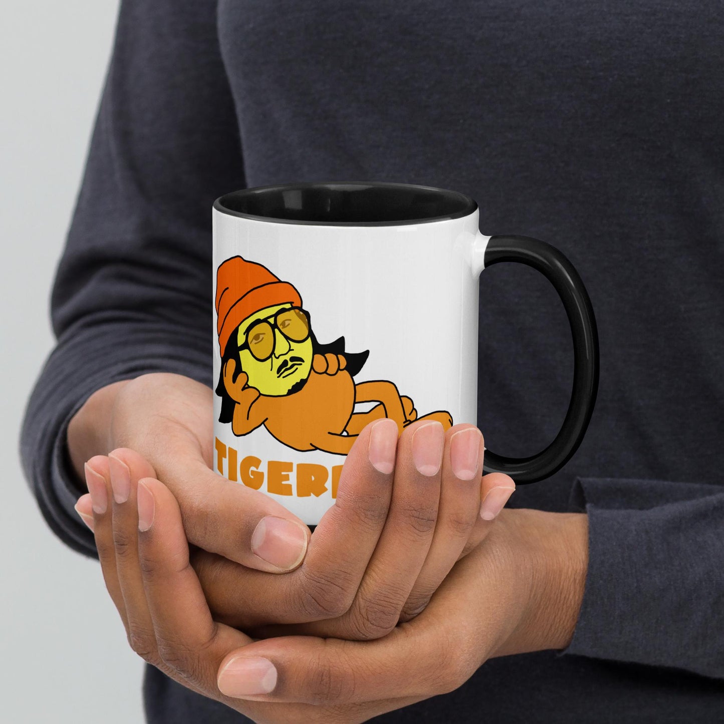 Bobby Lee Tigerbelly, Bobby Lee Merch, Tigerbelly Merch, Bobby Lee Gift, Funny Tigerbelly Gift, Tigerbelly Podcast, TigerBelly Mug with Color Inside Black Mugs Bobby Lee Podcasts Stand-up Comedy TigerBelly Next Cult Brand