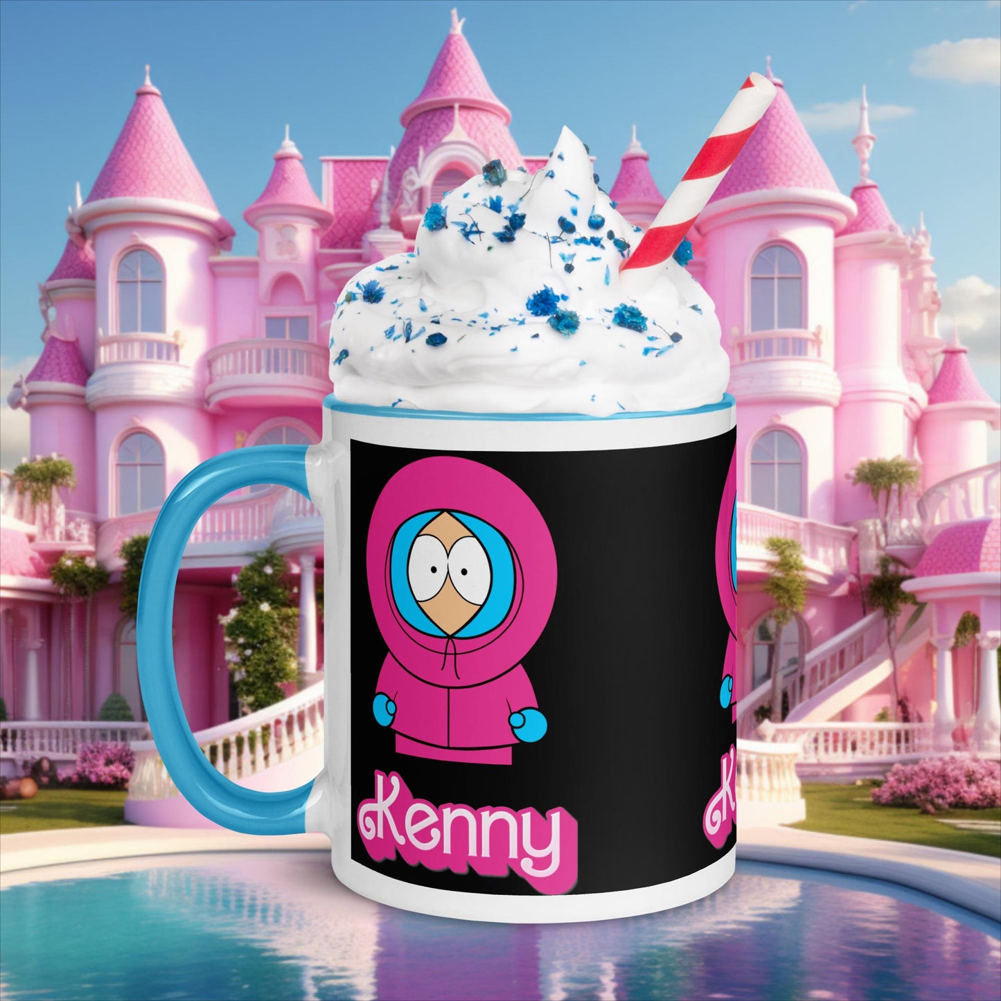 Kenny McCormick Ken Ryan Gosling Barbie South Park Kenny Mug with Color Inside Blue Mugs Barbie Ken Kenny Movies South Park TV Shows Next Cult Brand
