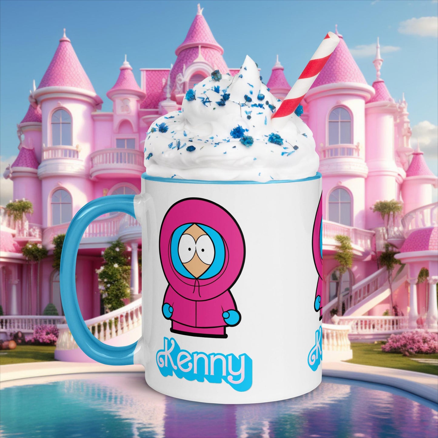 Kenny McCormick Ken Ryan Gosling Barbie South Park Kenny Mug with Color Inside Blue Mugs Barbie Ken Kenny Movies South Park TV Shows Next Cult Brand