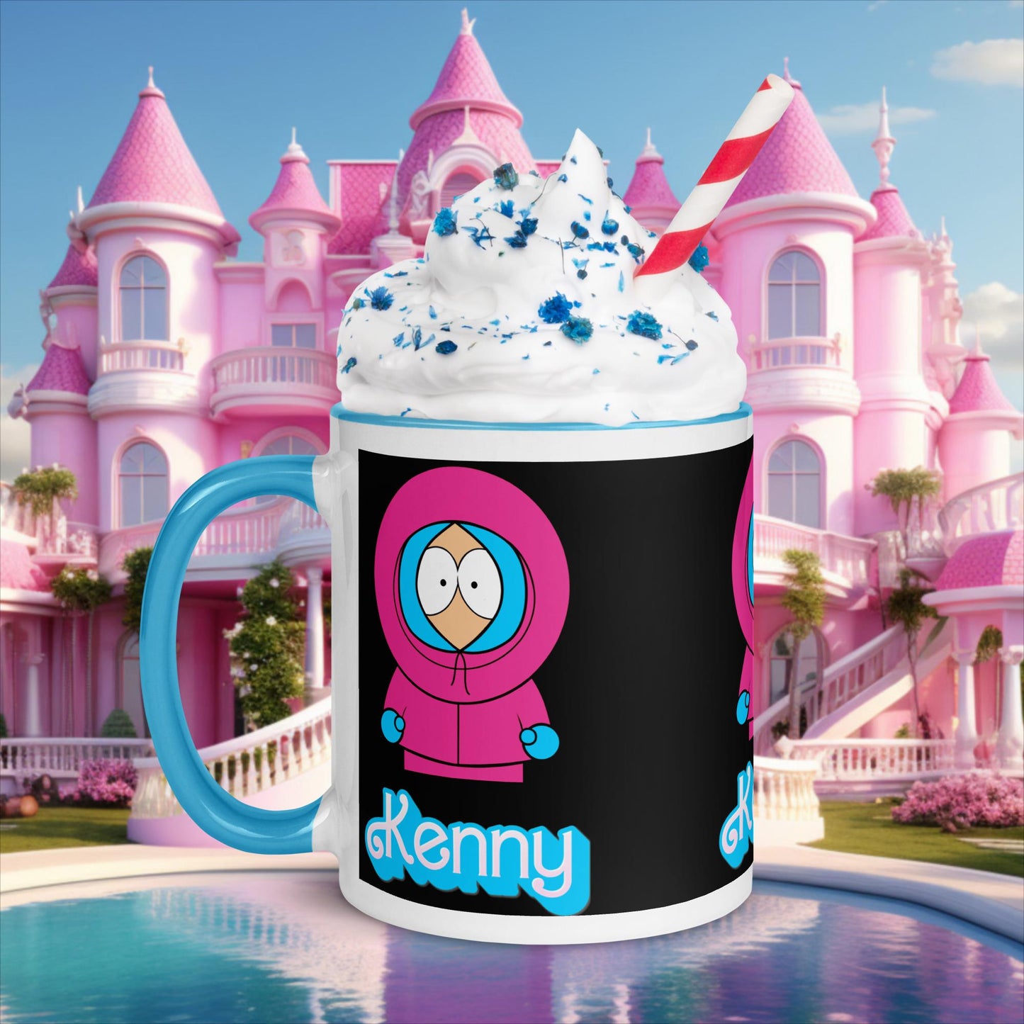 Kenny McCormick Ken Ryan Gosling Barbie South Park Kenny Mug with Color Inside Blue Mugs Barbie Ken Kenny Movies South Park TV Shows Next Cult Brand