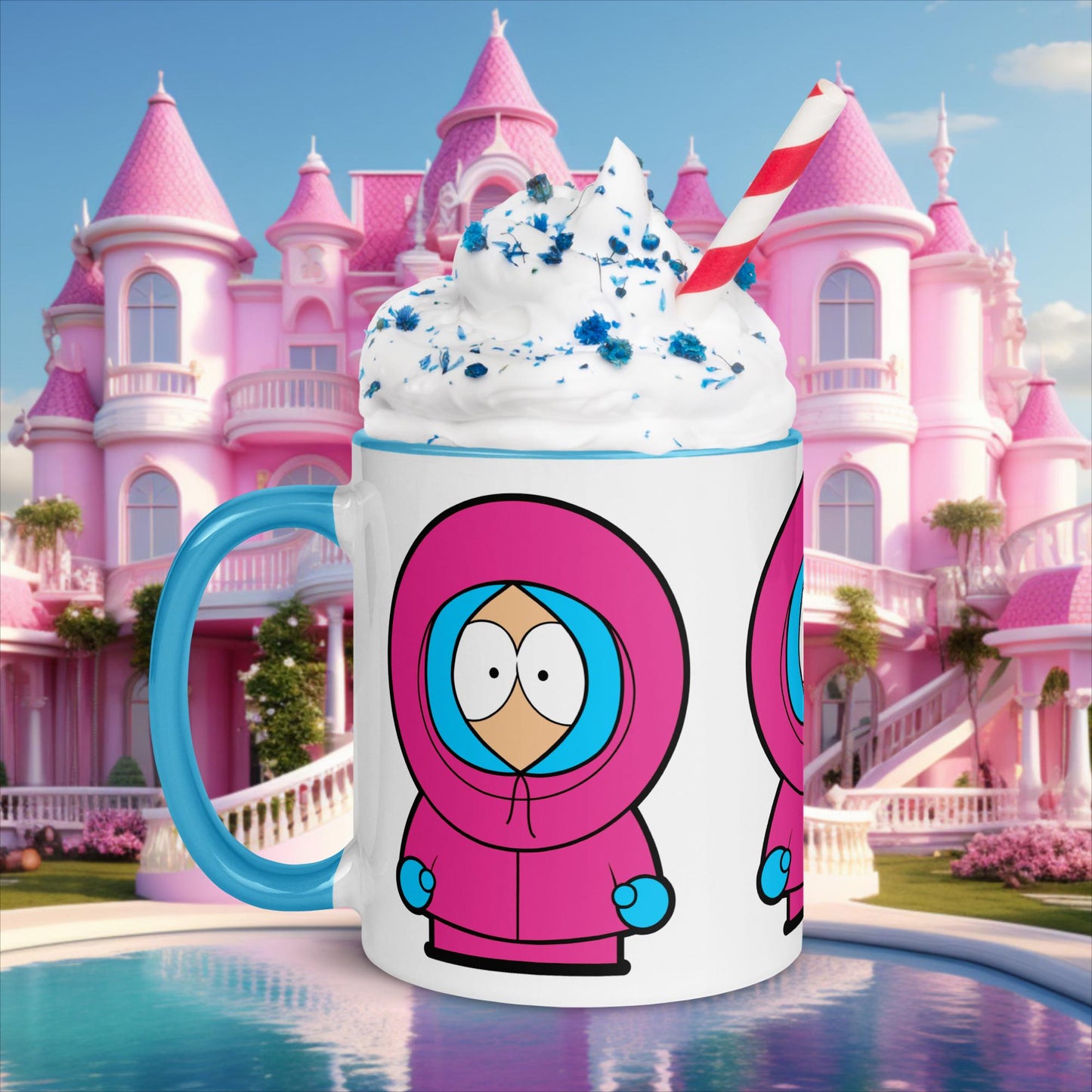 Kenny McCormick Ken Ryan Gosling Barbie South Park Kenny Mug with Color Inside Blue Mugs Barbie Ken Kenny Movies South Park TV Shows Next Cult Brand