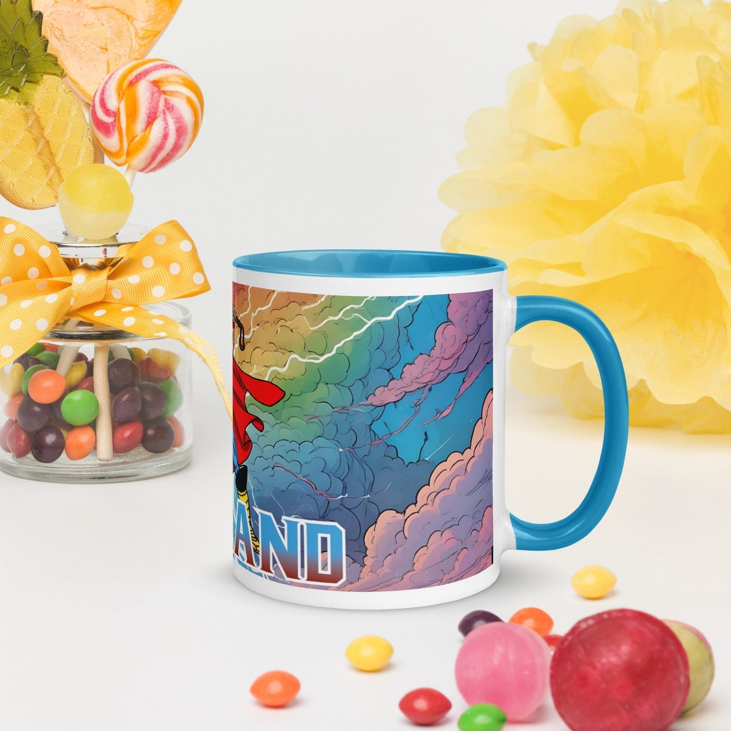 Erling Haaland Thor Avenger Manchester City Funny Football/ Soccer Meme Mug with Color Inside Mugs Erling Haaland Football Manchester City Thor Next Cult Brand
