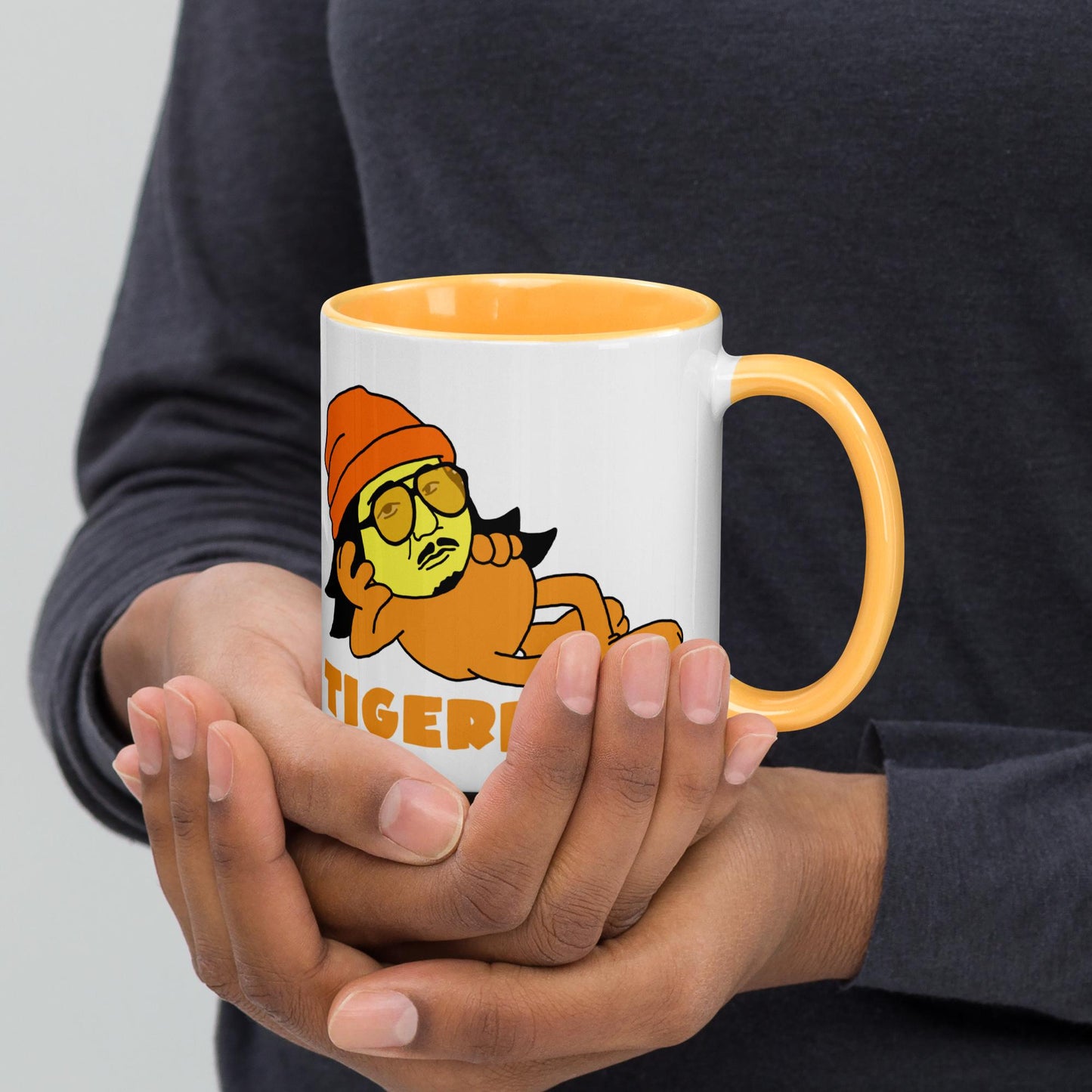Bobby Lee Tigerbelly, Bobby Lee Merch, Tigerbelly Merch, Bobby Lee Gift, Funny Tigerbelly Gift, Tigerbelly Podcast, TigerBelly Mug with Color Inside Golden Yellow Mugs Bobby Lee Podcasts Stand-up Comedy TigerBelly Next Cult Brand