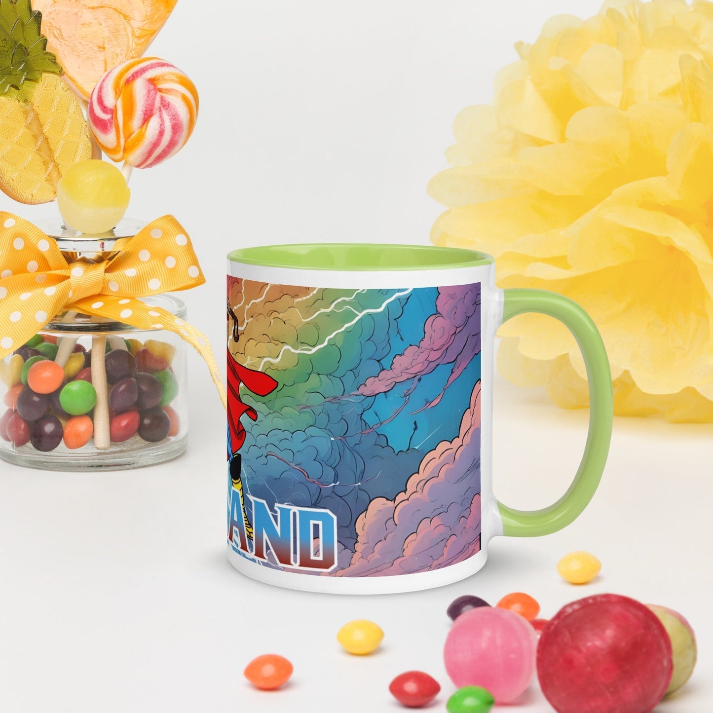 Erling Haaland Thor Avenger Manchester City Funny Football/ Soccer Meme Mug with Color Inside Mugs Erling Haaland Football Manchester City Thor Next Cult Brand