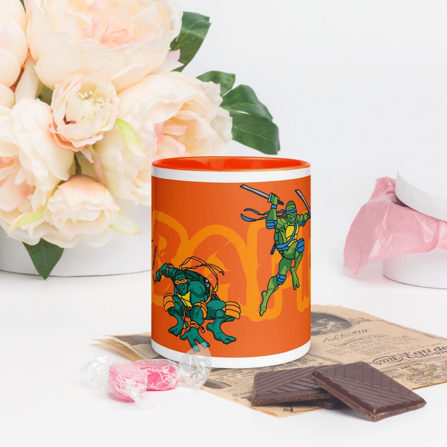 Kylian Mbappe Ninja Turtles funny football/ soccer meme Mug with Color Inside orange Mugs Football Kylian Mbappe Ninja Turtles PSG Real Madrid Next Cult Brand