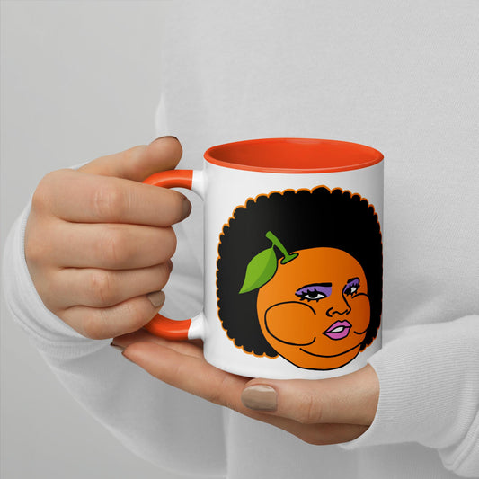 Blame It On My Juice Lizzo Merch Lizzo Gift Song Lyrics Lizzo Mug with Color Inside Orange Mugs Lizzo Music Next Cult Brand