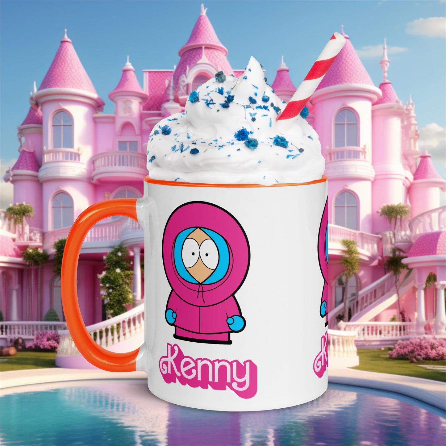Kenny McCormick Ken Ryan Gosling Barbie South Park Kenny Mug Orange Mugs Barbie Ken Kenny Movies South Park TV Shows Next Cult Brand