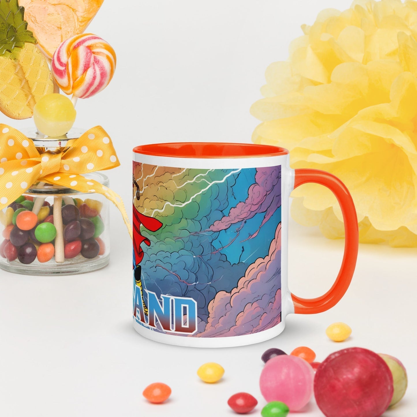 Erling Haaland Thor Avenger Manchester City Funny Football/ Soccer Meme Mug with Color Inside Mugs Avengers Erling Haaland Football Manchester City Thor Next Cult Brand