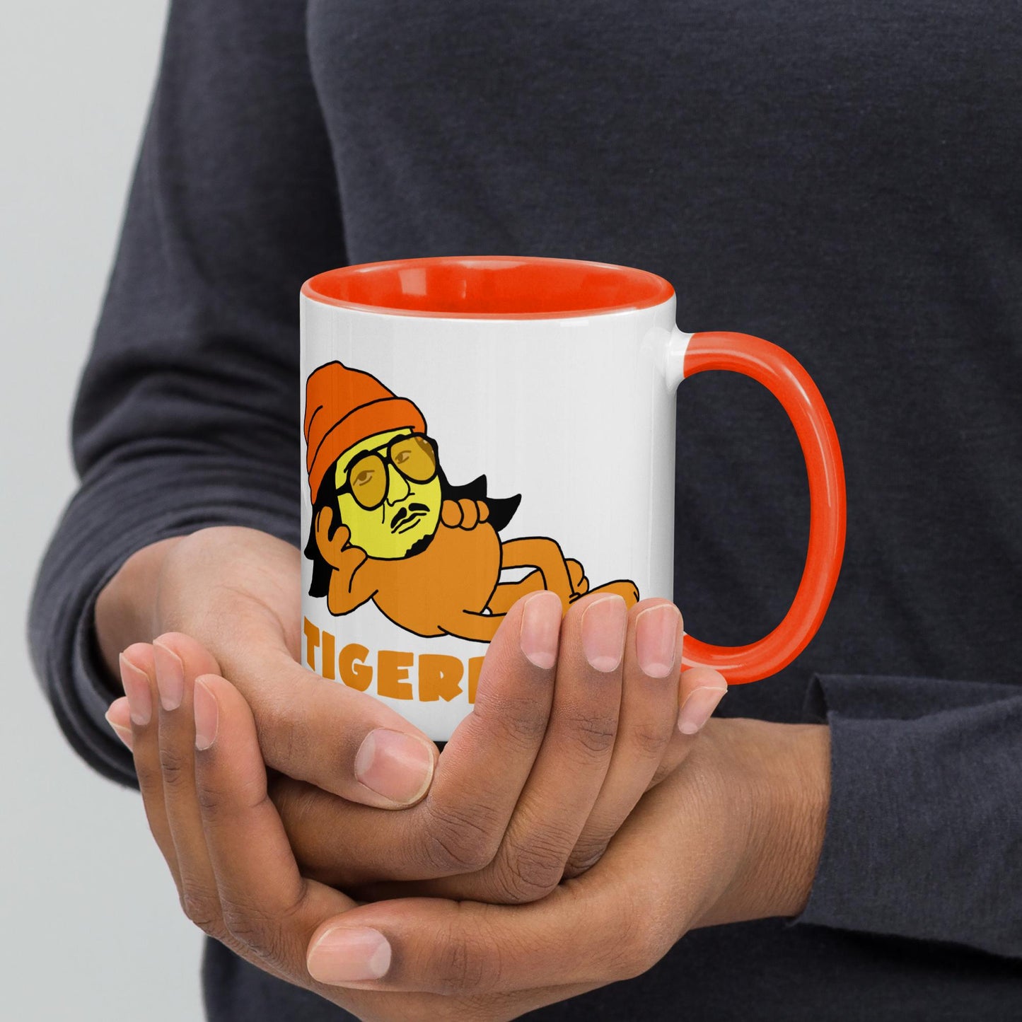 Bobby Lee Tigerbelly, Bobby Lee Merch, Tigerbelly Merch, Bobby Lee Gift, Funny Tigerbelly Gift, Tigerbelly Podcast, TigerBelly Mug with Color Inside Orange Mugs Bobby Lee Podcasts Stand-up Comedy TigerBelly Next Cult Brand