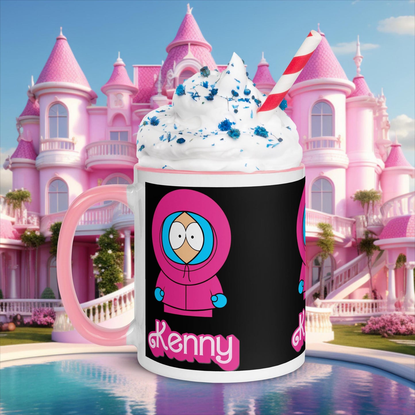 Kenny McCormick Ken Ryan Gosling Barbie South Park Kenny Mug with Color Inside Pink Mugs Barbie Ken Kenny Movies South Park TV Shows Next Cult Brand
