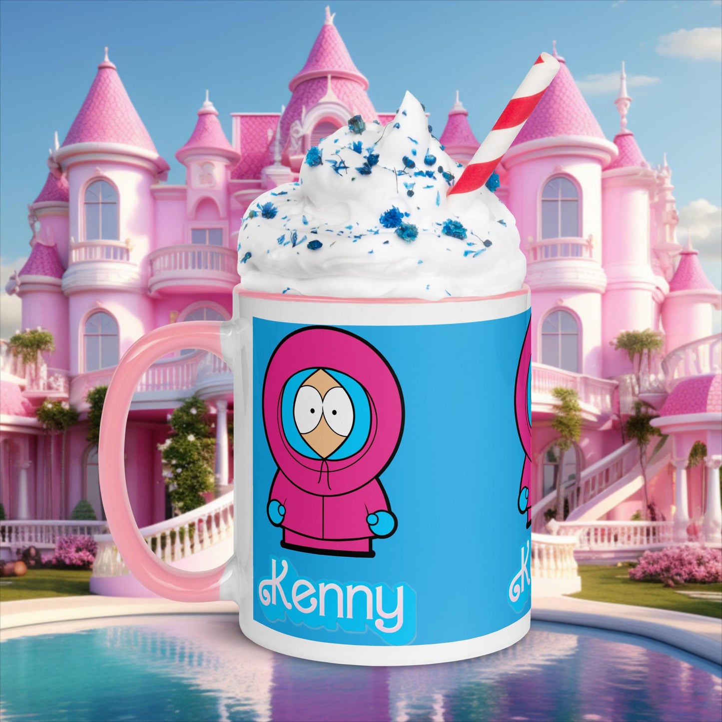 Kenny McCormick Ken Ryan Gosling Barbie South Park Kenny Mug with Color Inside Pink Mugs Barbie Ken Kenny Movies South Park TV Shows Next Cult Brand