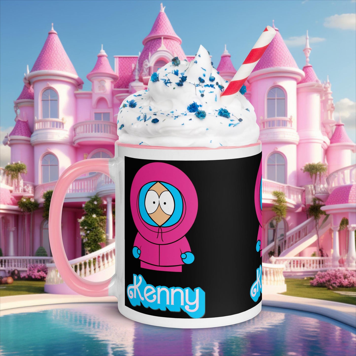 Kenny McCormick Ken Ryan Gosling Barbie South Park Kenny Mug with Color Inside Pink Mugs Barbie Ken Kenny Movies South Park TV Shows Next Cult Brand
