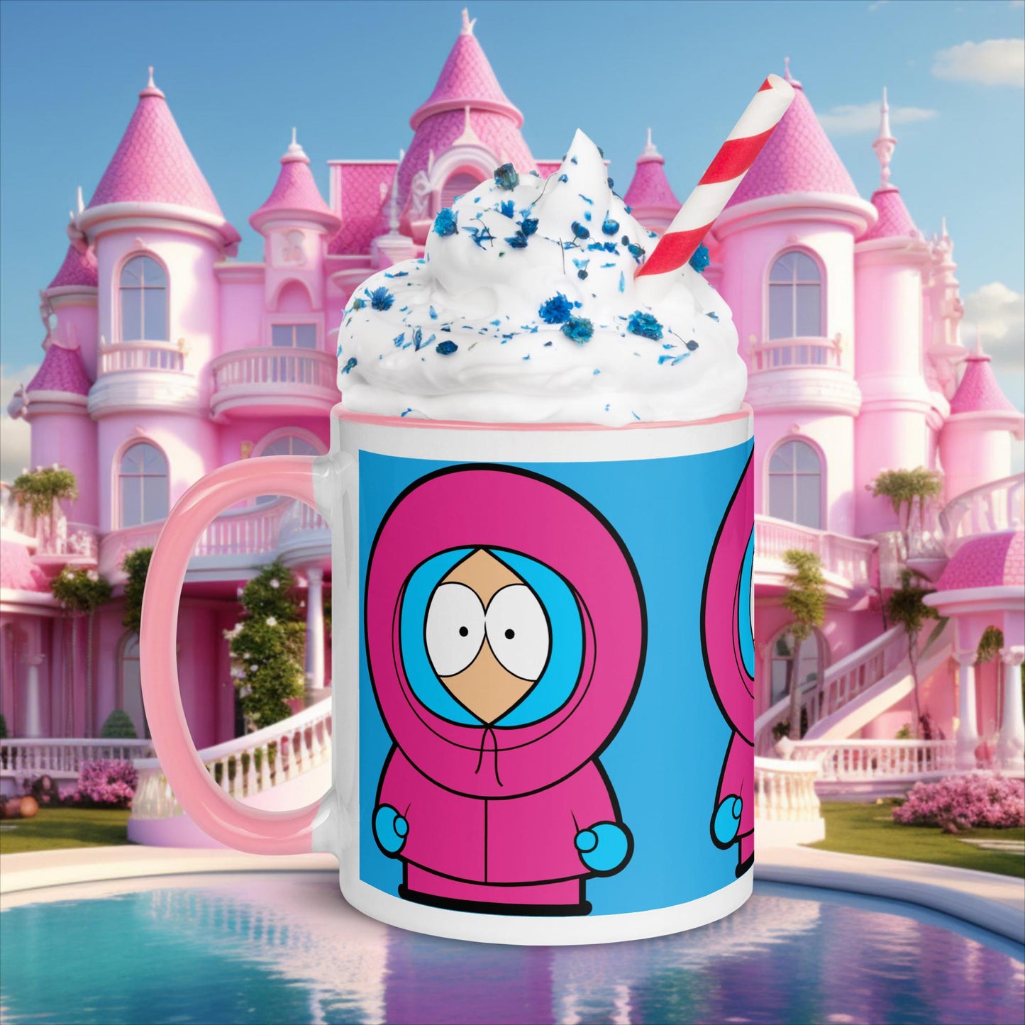 Kenny McCormick Ken Ryan Gosling Barbie South Park Kenny Mug with Color Inside Pink Mugs Barbie Ken Kenny Movies South Park TV Shows Next Cult Brand