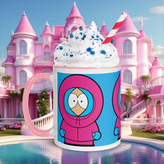 Kenny McCormick Ken Ryan Gosling Barbie South Park Kenny Mug with Color Inside Pink Mugs Barbie Ken Kenny Movies South Park TV Shows Next Cult Brand