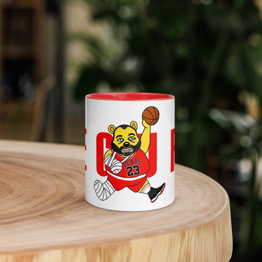 Air Segura, Tom Segura Basketball, Your Mom's House (YMH), 2 Bears 1 Cave, Funny Mug with Color Inside Red Mugs 2 Bears 1 Cave Air Segura Podcasts Stand-up Comedy Tom Segura YMH Next Cult Brand