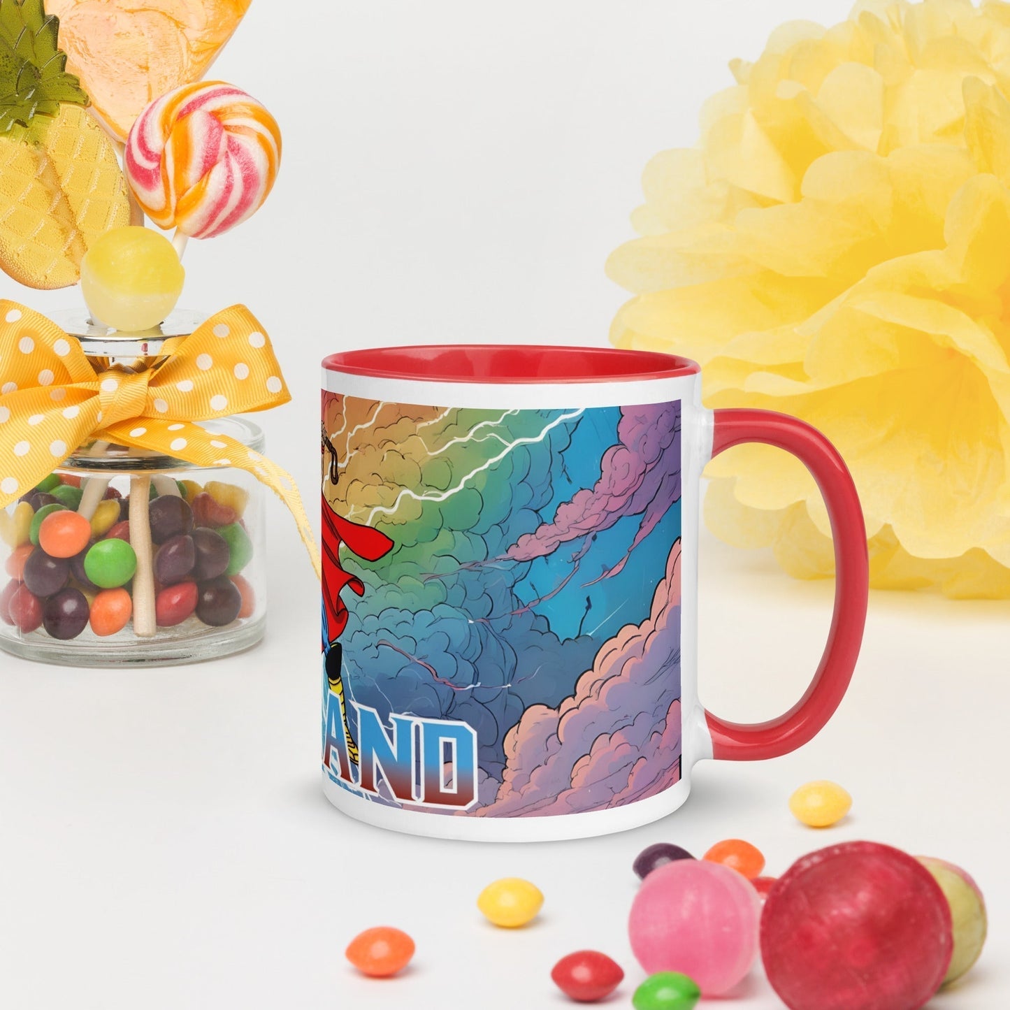 Erling Haaland Thor Avenger Manchester City Funny Football/ Soccer Meme Mug with Color Inside Mugs Erling Haaland Football Manchester City Thor Next Cult Brand