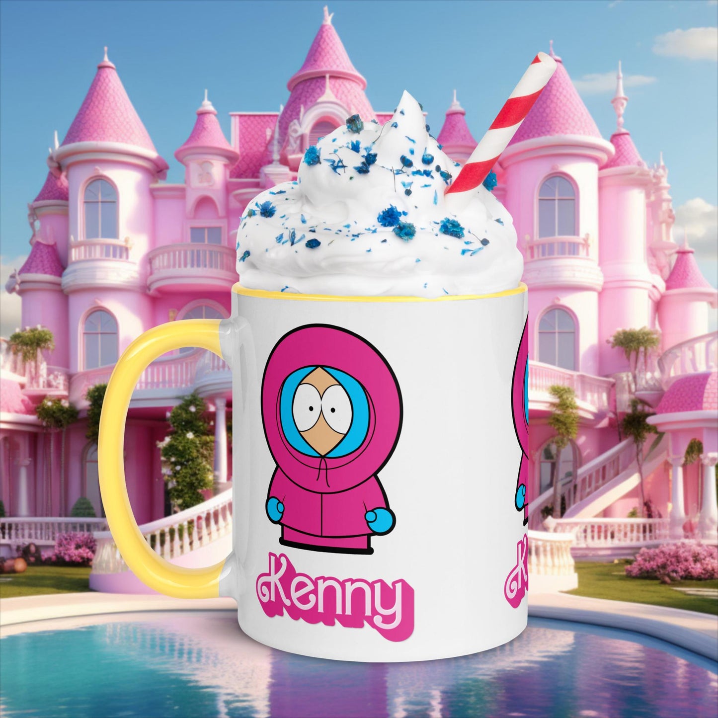 Kenny McCormick Ken Ryan Gosling Barbie South Park Kenny Mug Yellow Mugs Barbie Ken Kenny Movies South Park TV Shows Next Cult Brand