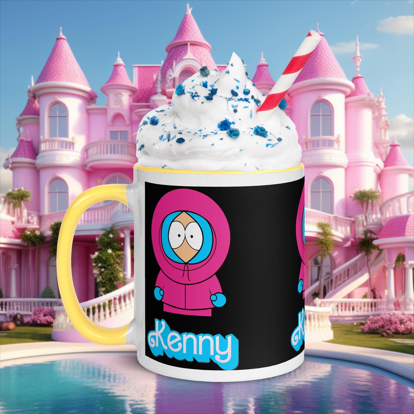 Kenny McCormick Ken Ryan Gosling Barbie South Park Kenny Mug with Color Inside Yellow Mugs Barbie Ken Kenny Movies South Park TV Shows Next Cult Brand