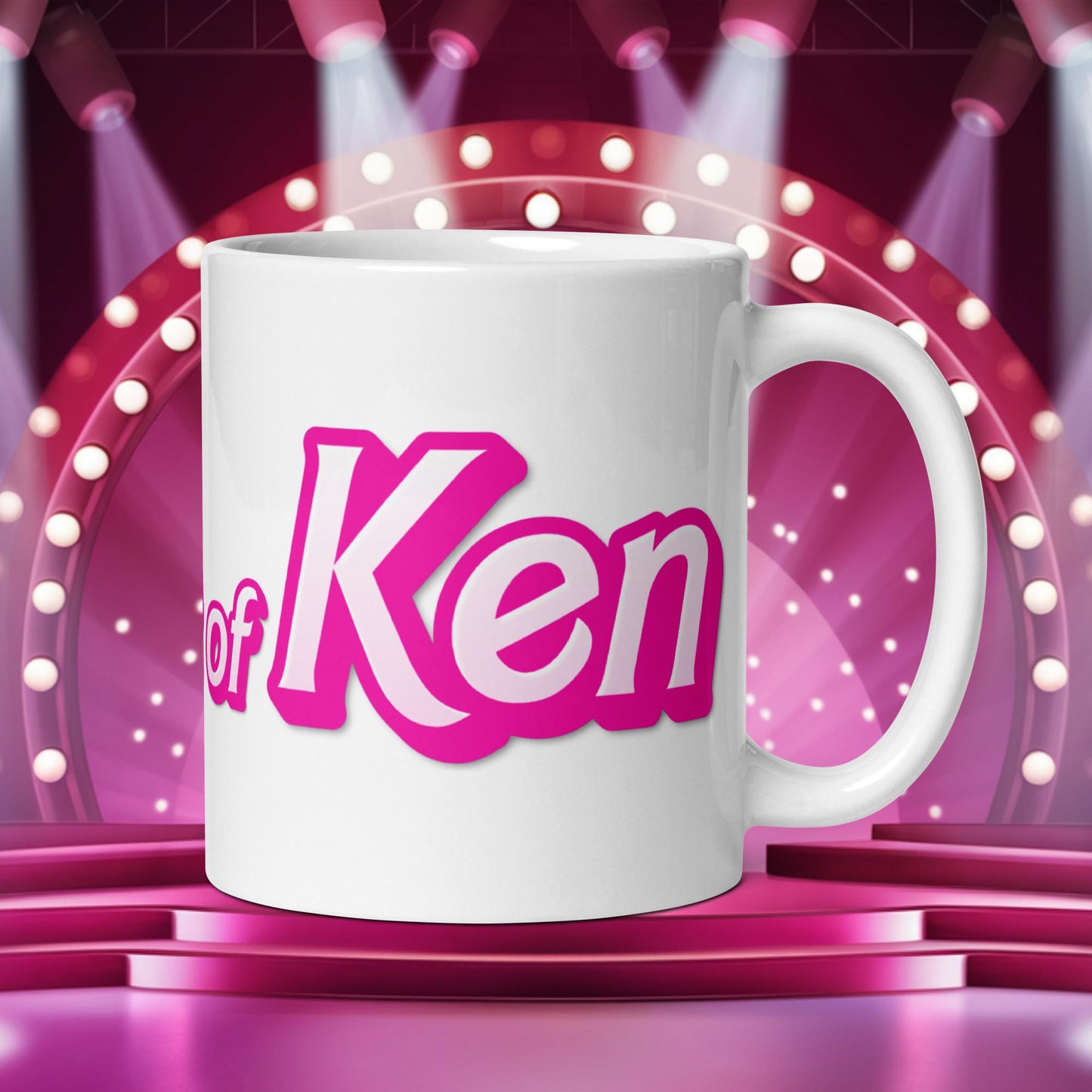 Ken out of Ken Barbie Movie White glossy mug Default Title Mugs Barbie Ken Movies Next Cult Brand