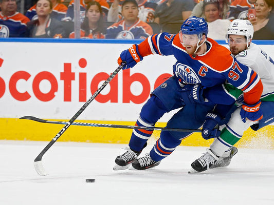 Connor McDavid skating for the Edmonton Oilers