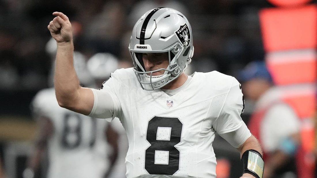 Kirk Cousins leading the Las Vegas Raiders during their 2026 unbeaten start