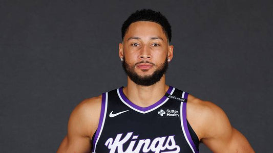 Ben Simmons in Sacramento Kings uniform at 2026 media day
