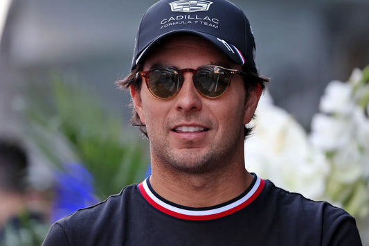 Sergio Perez wearing a Cadillac team cap at the 2026 United States Grand Prix
