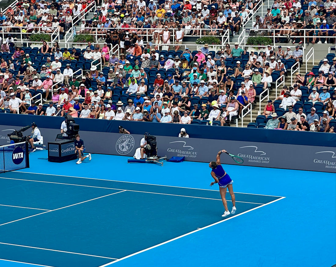 Aryna Sabalenka competing at the 2026 Cincinnati Open