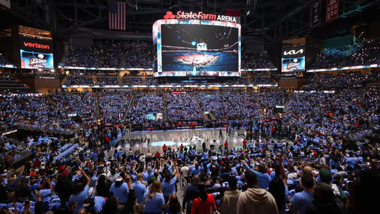 Packed State Farm Arena during the 2026 WNBA Finals between Atlanta and Golden State