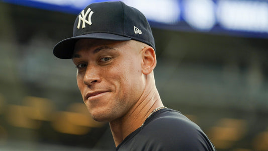 Aaron Judge with the New York Yankees as he nears a return from a rib injury