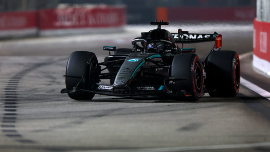 George Russell in the 2026 Mercedes at the Singapore Grand Prix