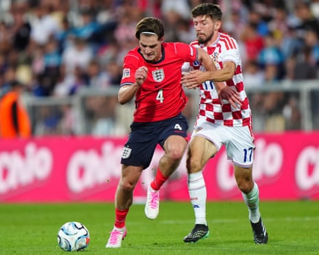 Alex Scott in England action against Croatia