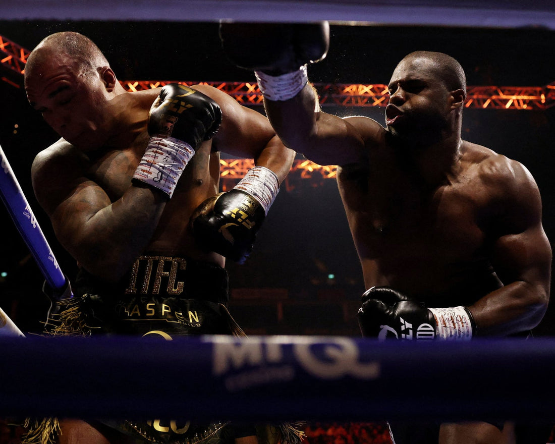 Daniel Dubois punches Fabio Wardley during their October 17 2026 WBO heavyweight rematch in London