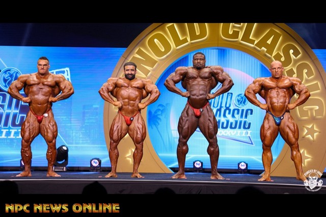 Nick Walker, Hadi Choopan and Andrew Jacked on the Arnold Classic stage