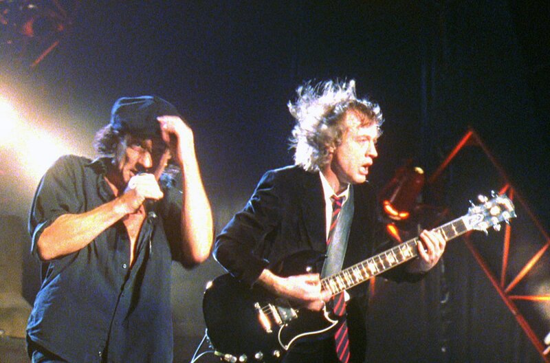 AC/DC performing live for a bodybuilding workout playlist