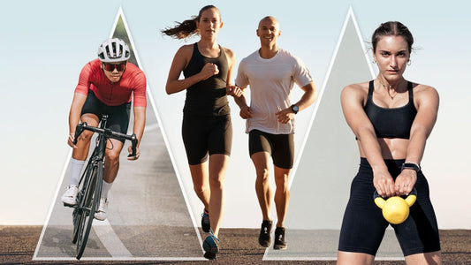 Runners and a kettlebell athlete illustrate a balanced two-day weekend fitness routine