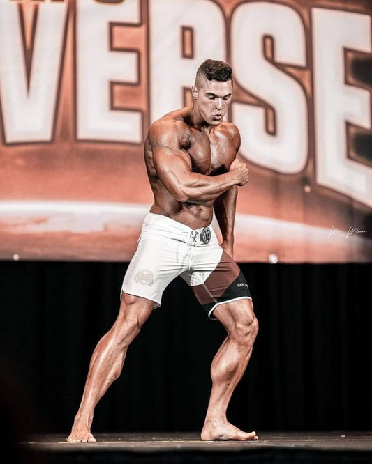 Matt Greggo posing in Classic Physique condition before his move to Men's Open