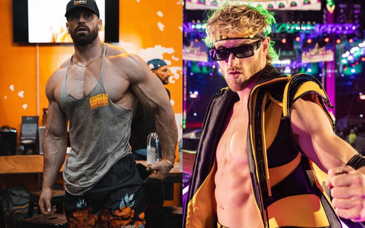 Logan Paul and Bradley Martyn posing together at Zoo Culture