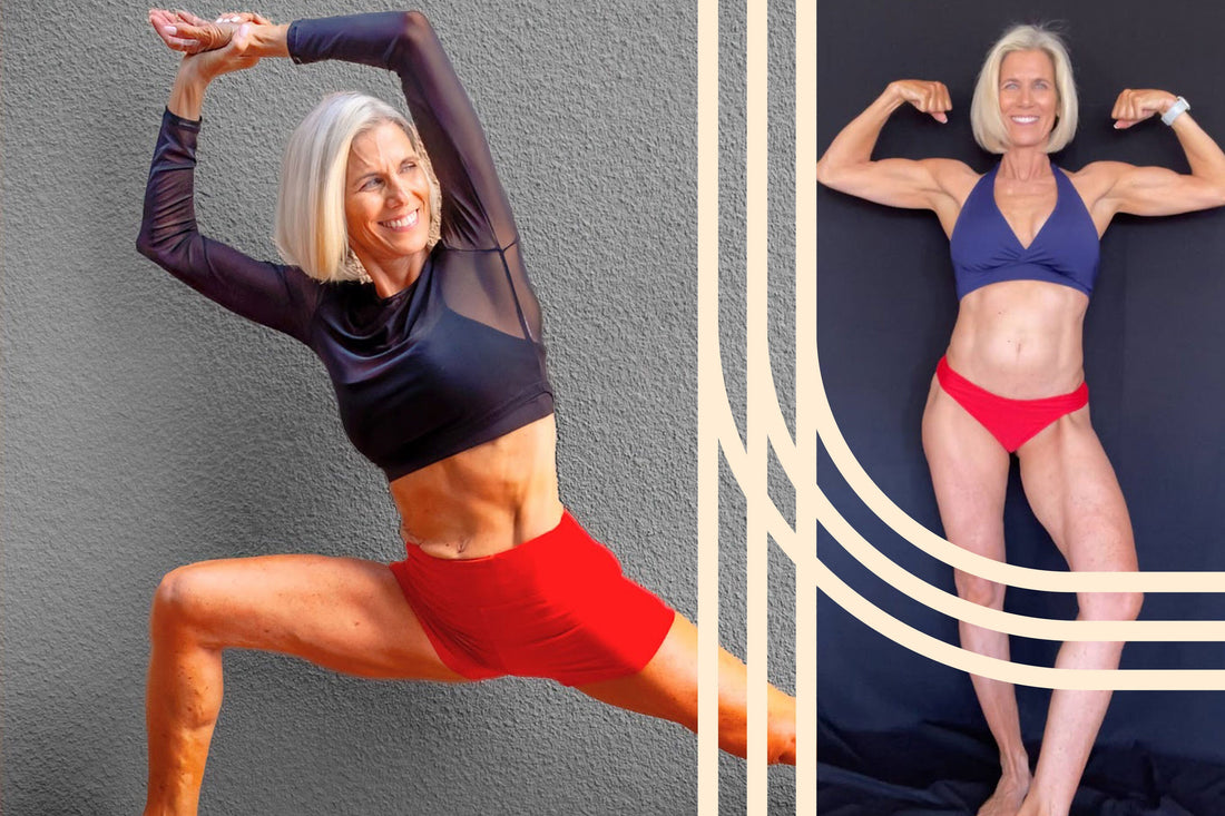 Tina Lacy strength training in a gym after beginning serious lifting in her late 50s