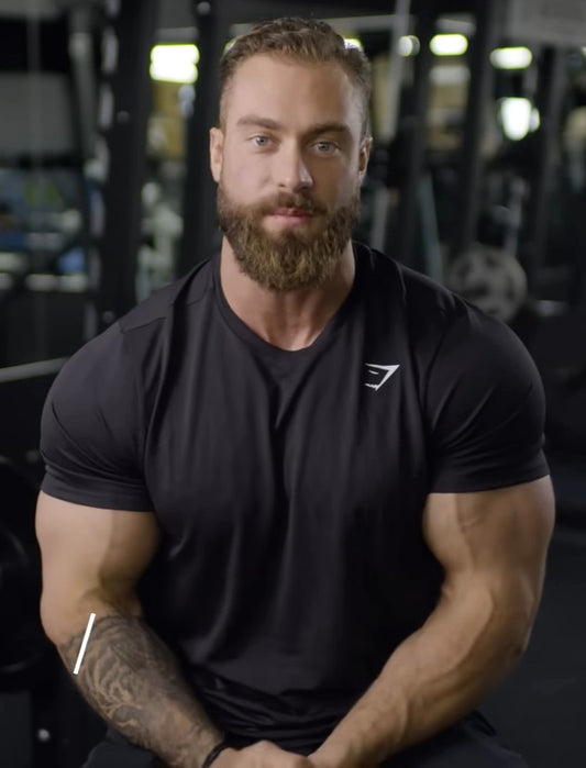 Chris Bumstead during a gym appearance