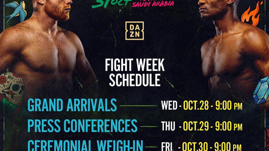 Canelo Alvarez in Riyadh ahead of his October 31, 2026 Christian Mbilli title challenge