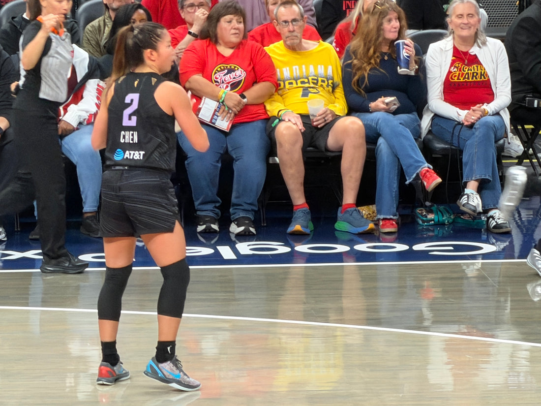 Kaitlyn Chen in Golden State Valkyries game action during the 2026 WNBA season