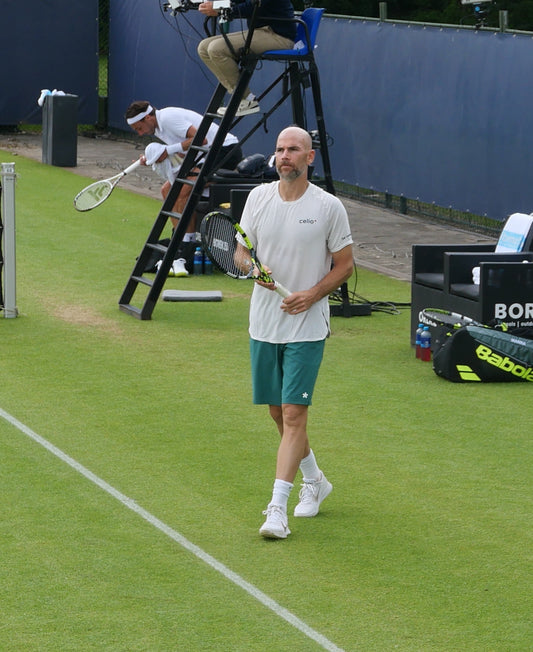 Adrian Mannarino competing at the 2026 Libema Open