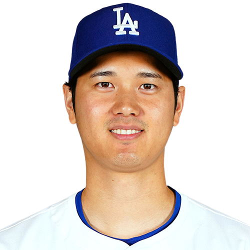 Shohei Ohtani in a Los Angeles Dodgers cap
