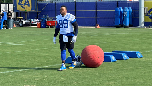 Aaron Donald back with the Los Angeles Rams ahead of Week 1 against the San Francisco 49ers