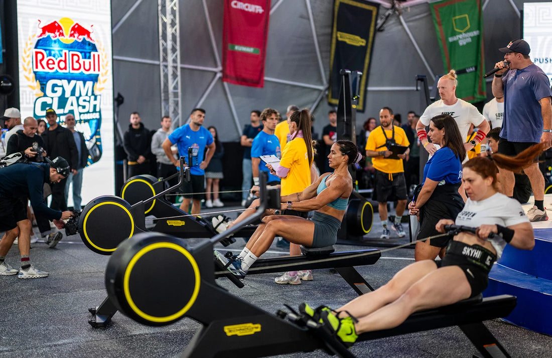 Athletes competing at a Red Bull Gym Clash event